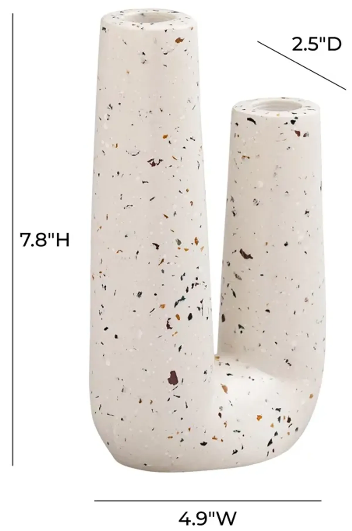 Terrazzo Novelty Tube Vase