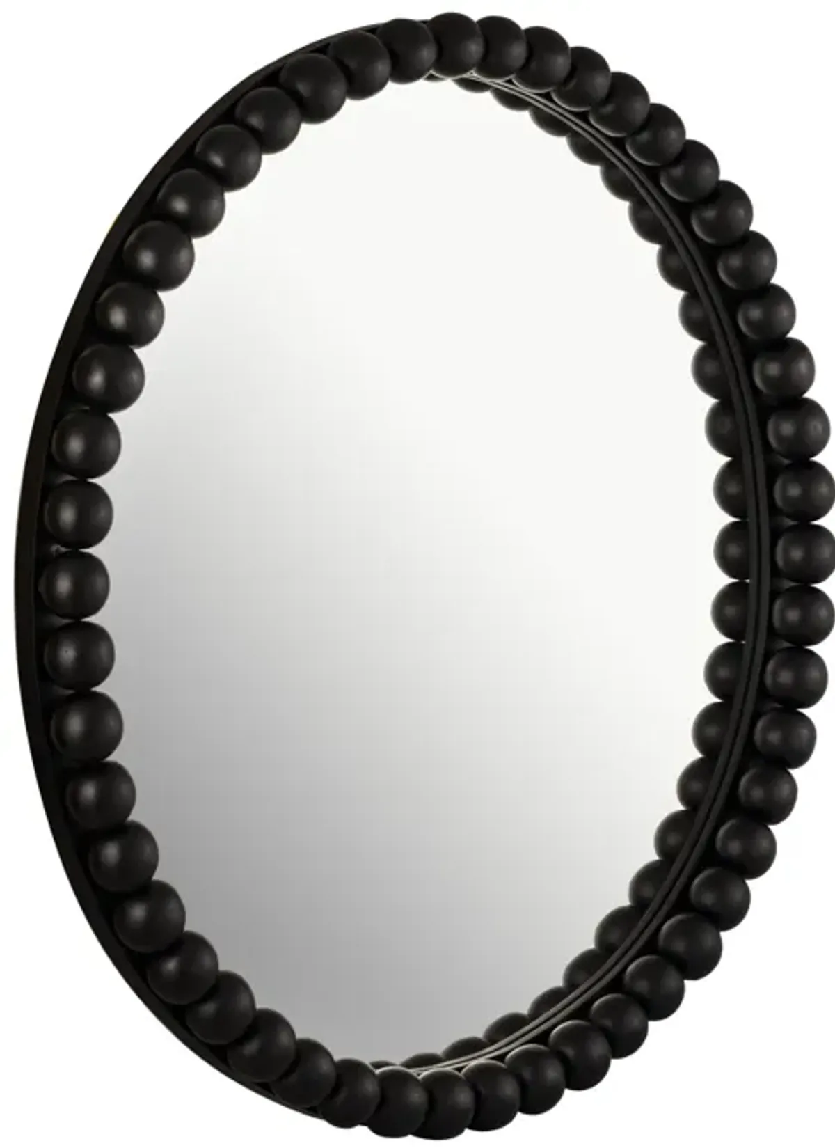 Baria Black Wooden Mirror