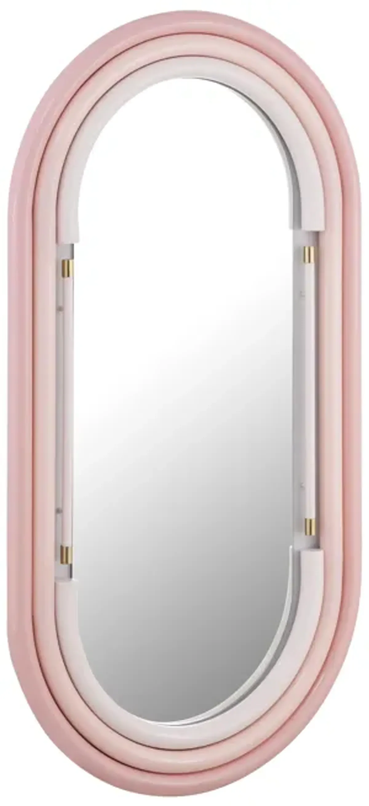 Neon Wall Mirror in Pink