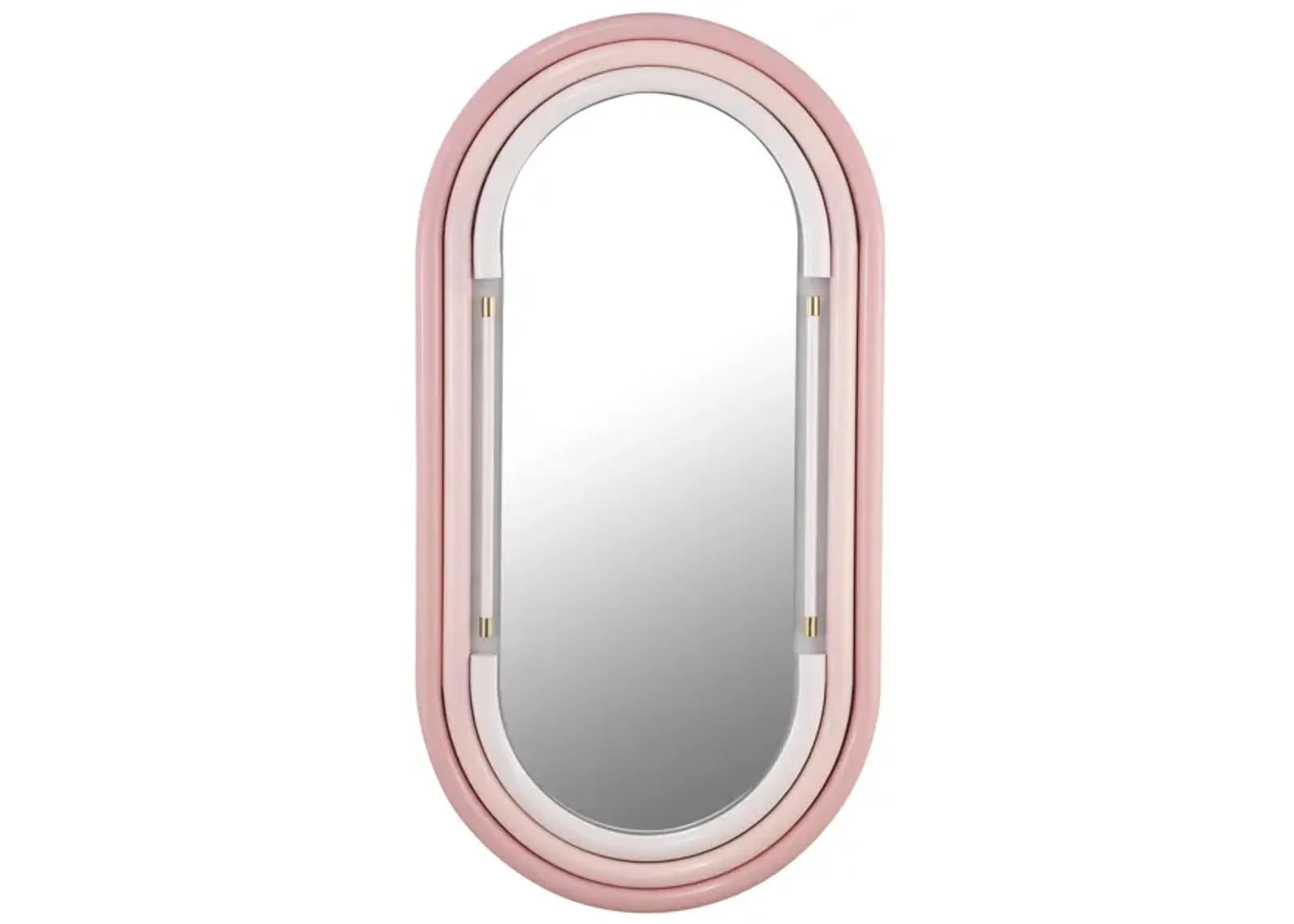 Neon Wall Mirror in Pink