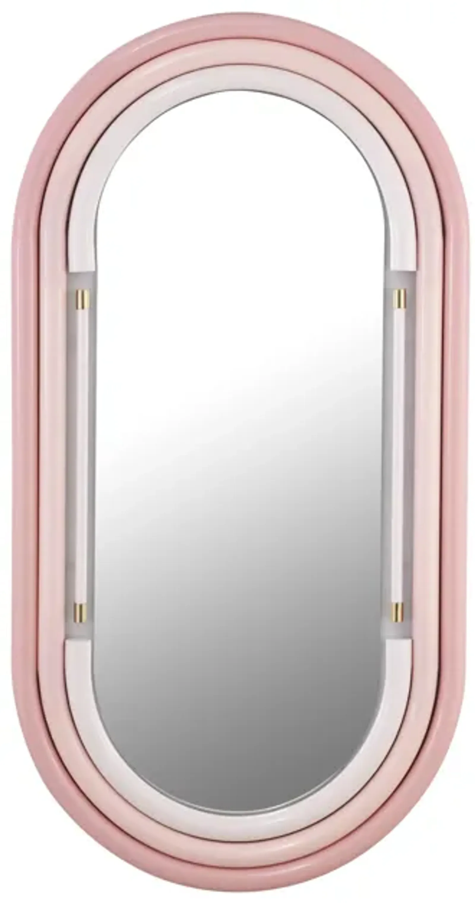 Neon Wall Mirror in Pink