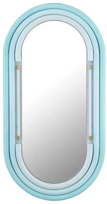 Neon Oval Wall Mirror (26"X50"-28"X58")