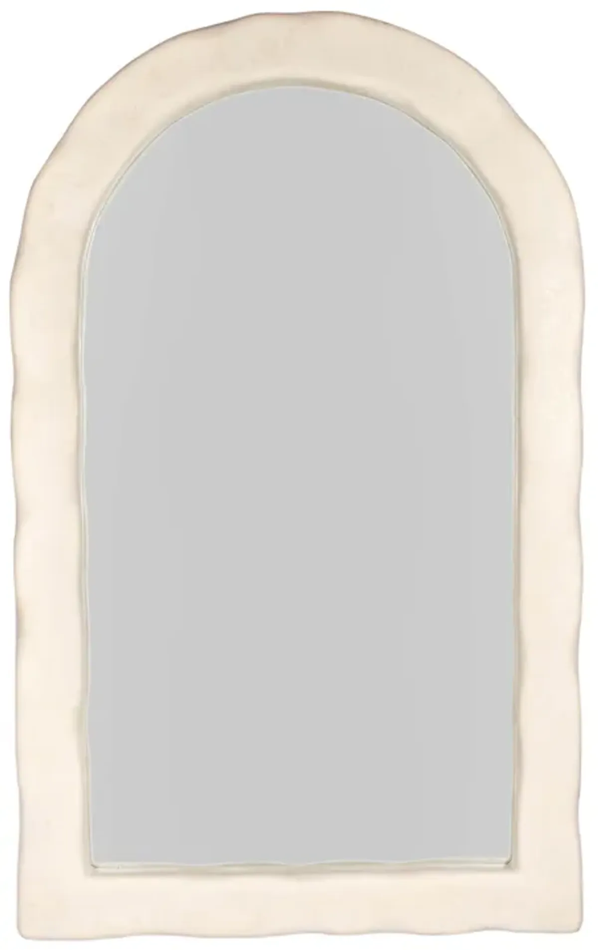 Kaia Cream Textured Floor Mirror