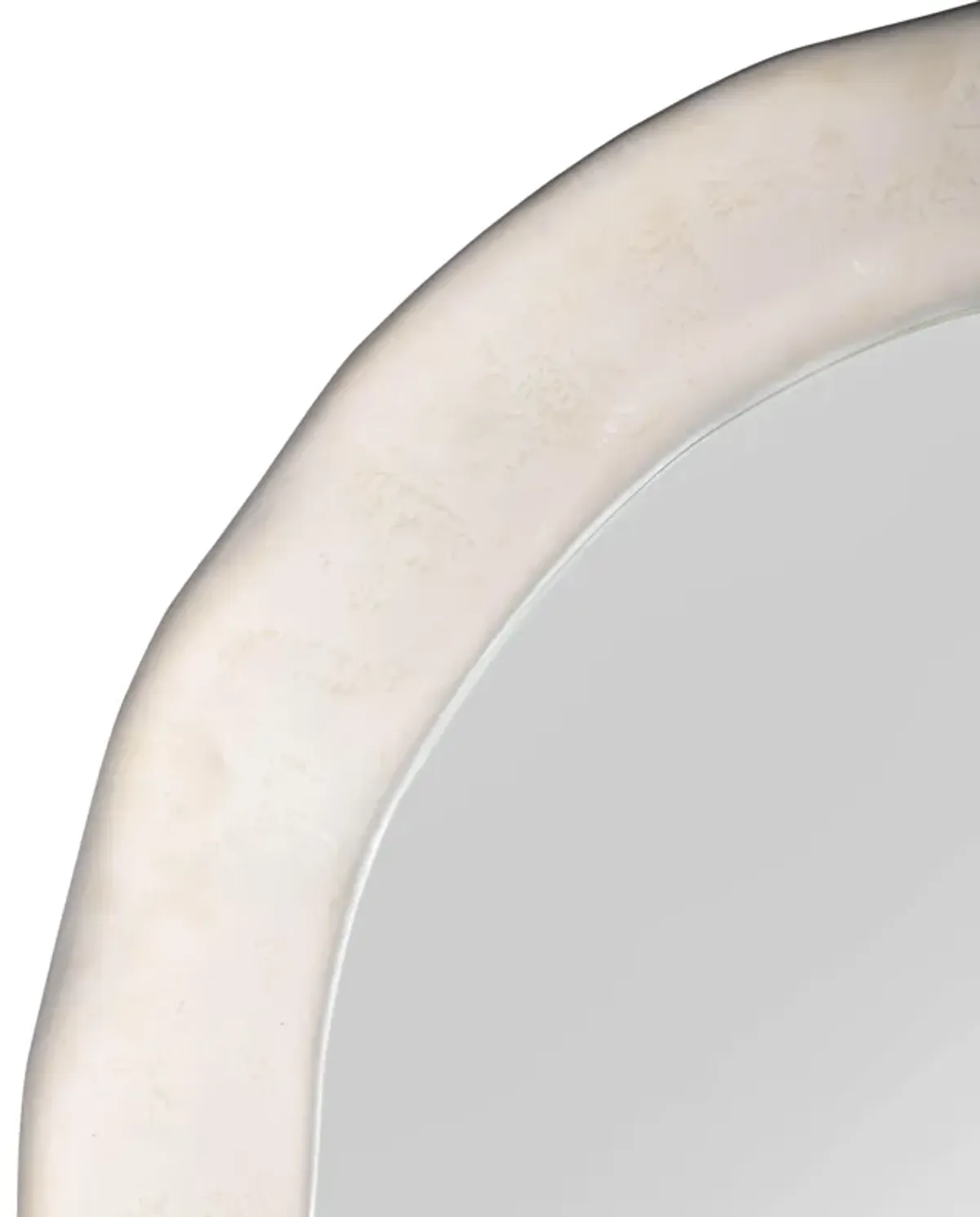 Kaia Cream Textured Floor Mirror