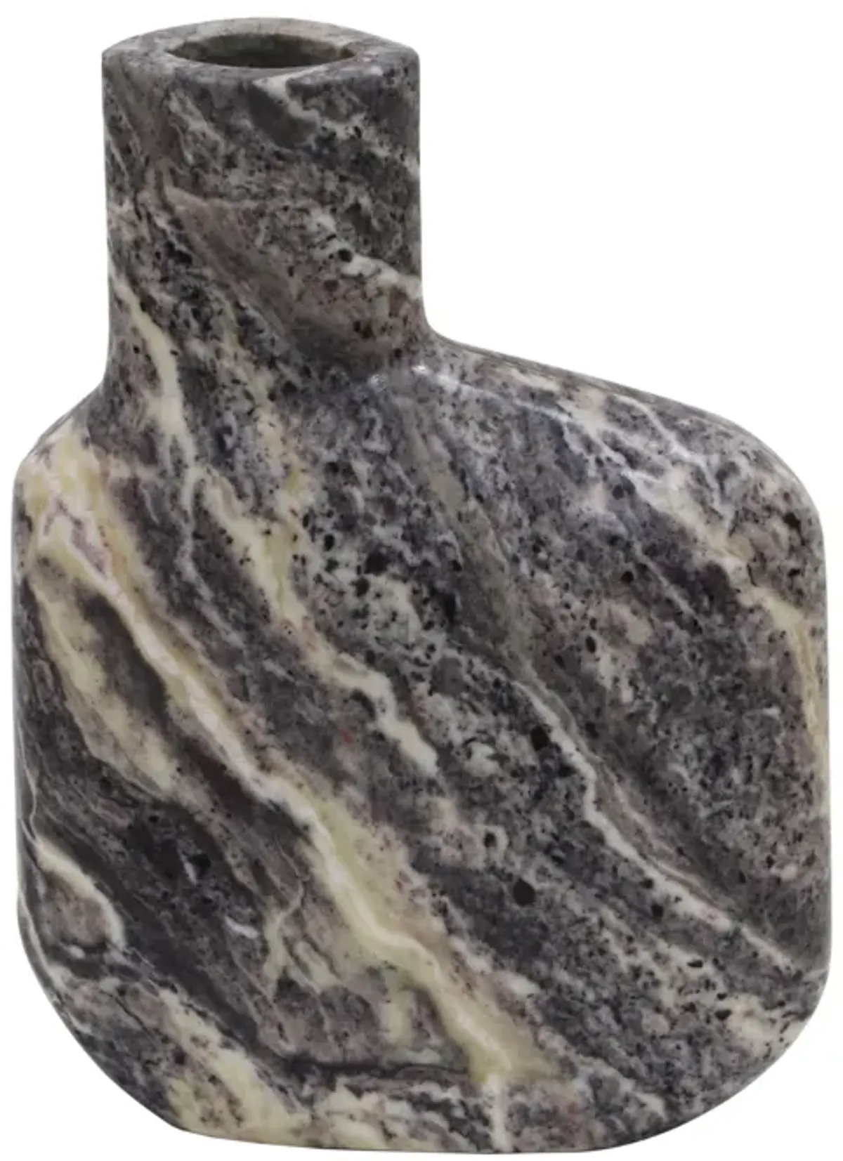 Pika Grey Marble Vase - Large