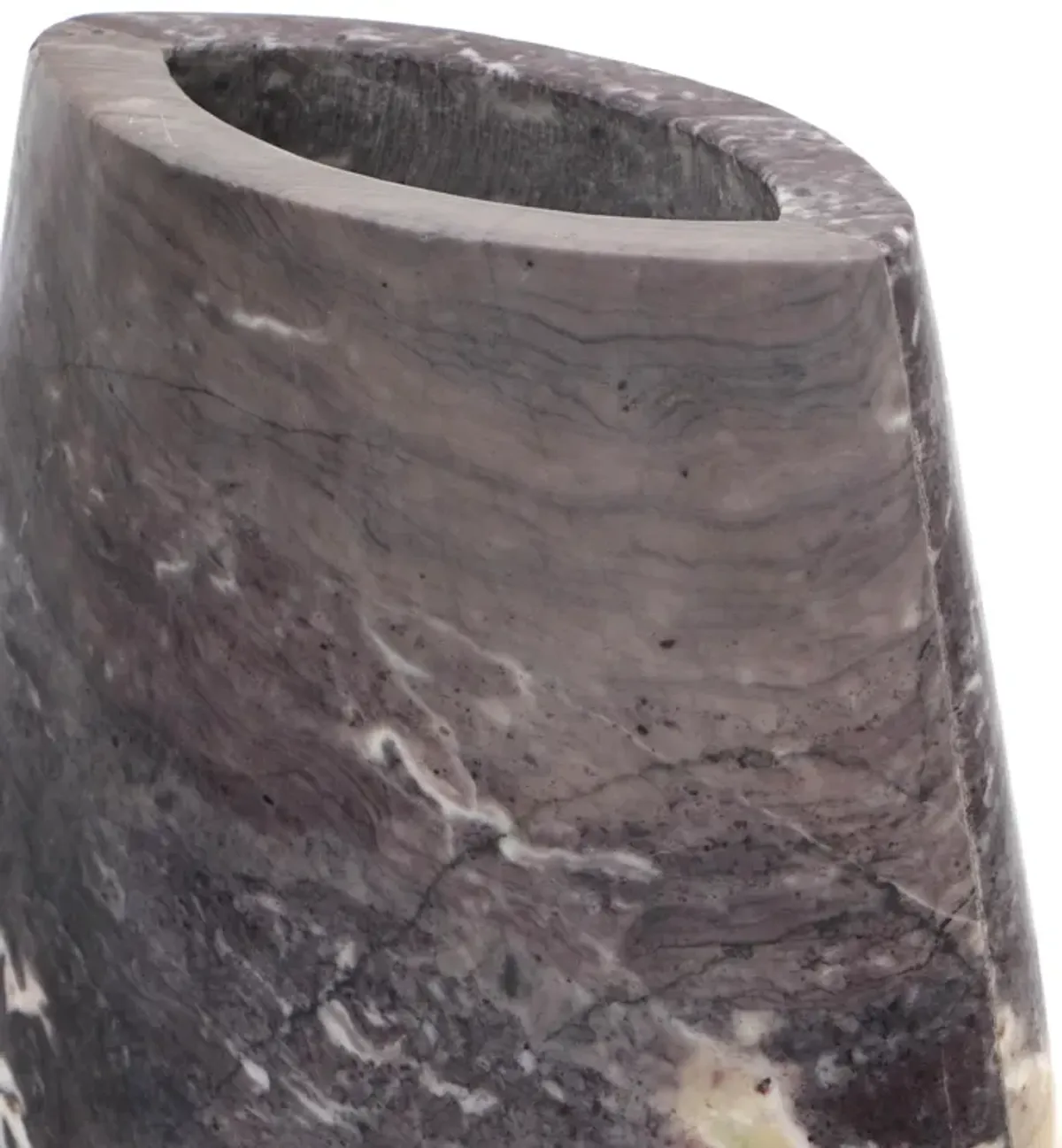 Samma Grey Marble Vase - Large