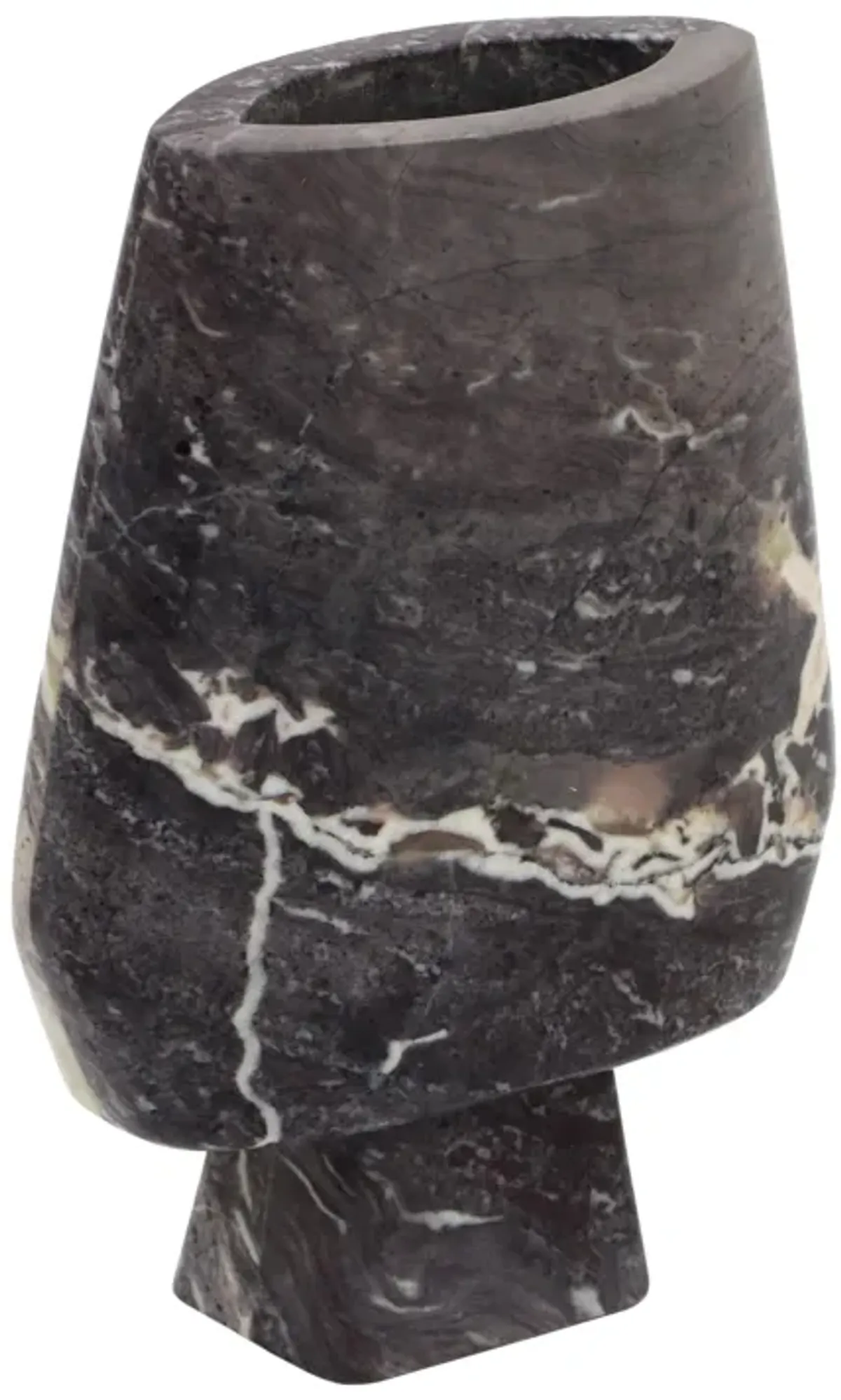 Samma Grey Marble Vase - Large