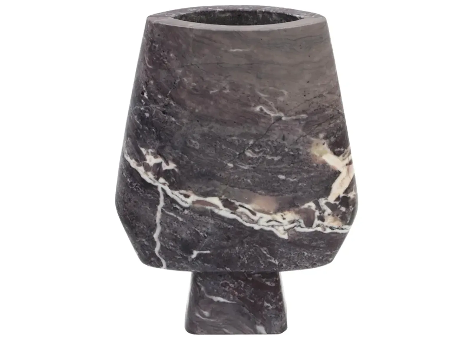 Samma Grey Marble Vase - Large