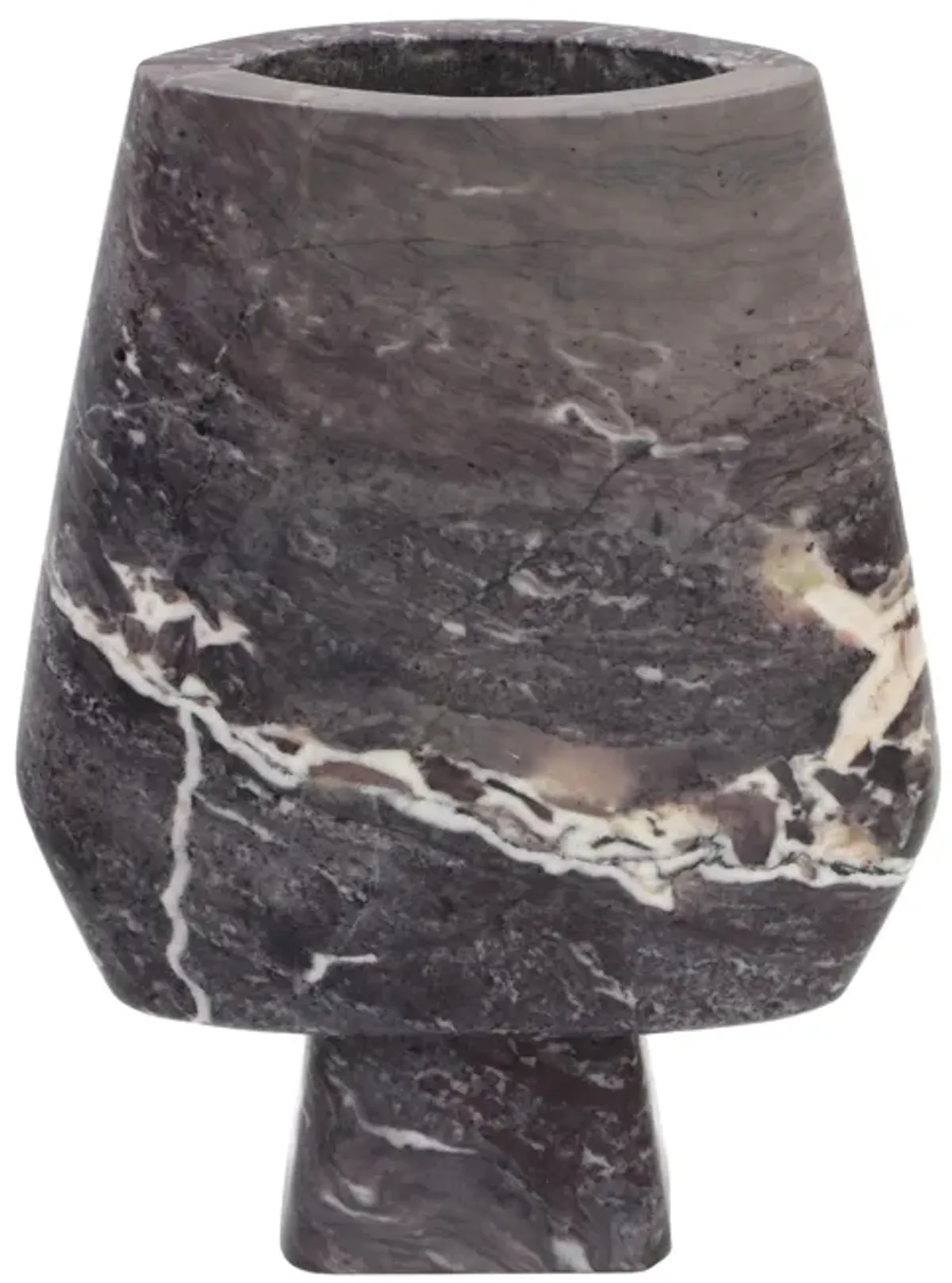 Samma Grey Marble Vase - Large