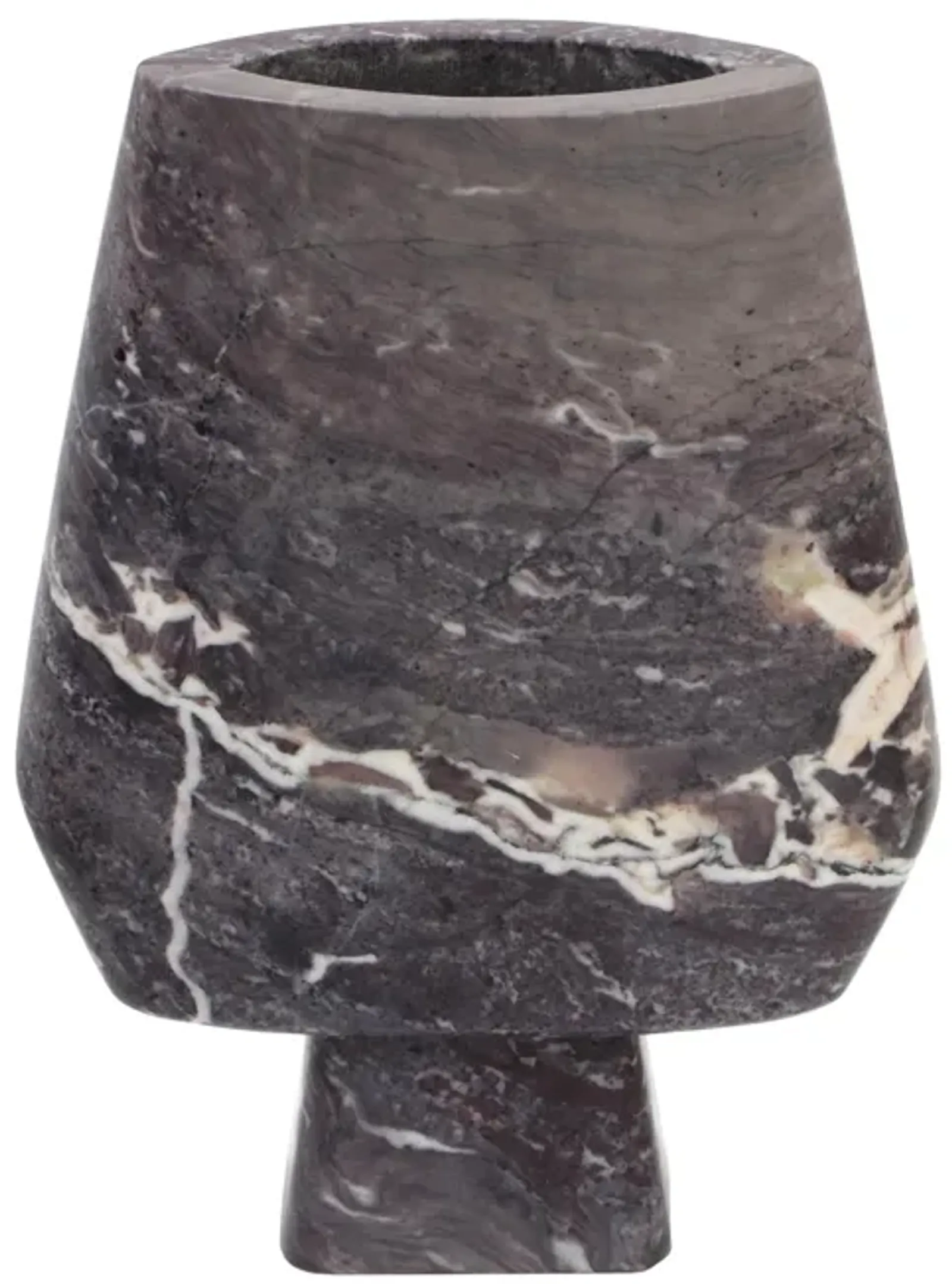 Samma Grey Marble Vase - Large