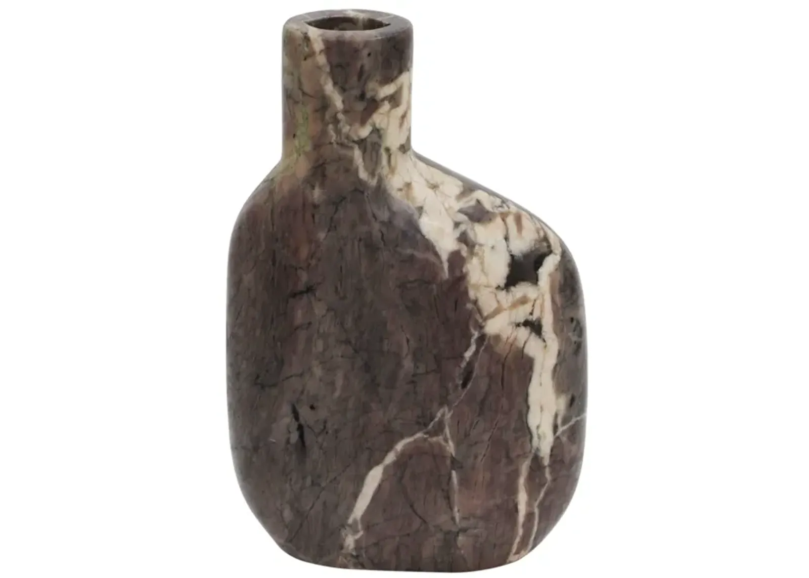 Pika Grey Marble Vase - Medium