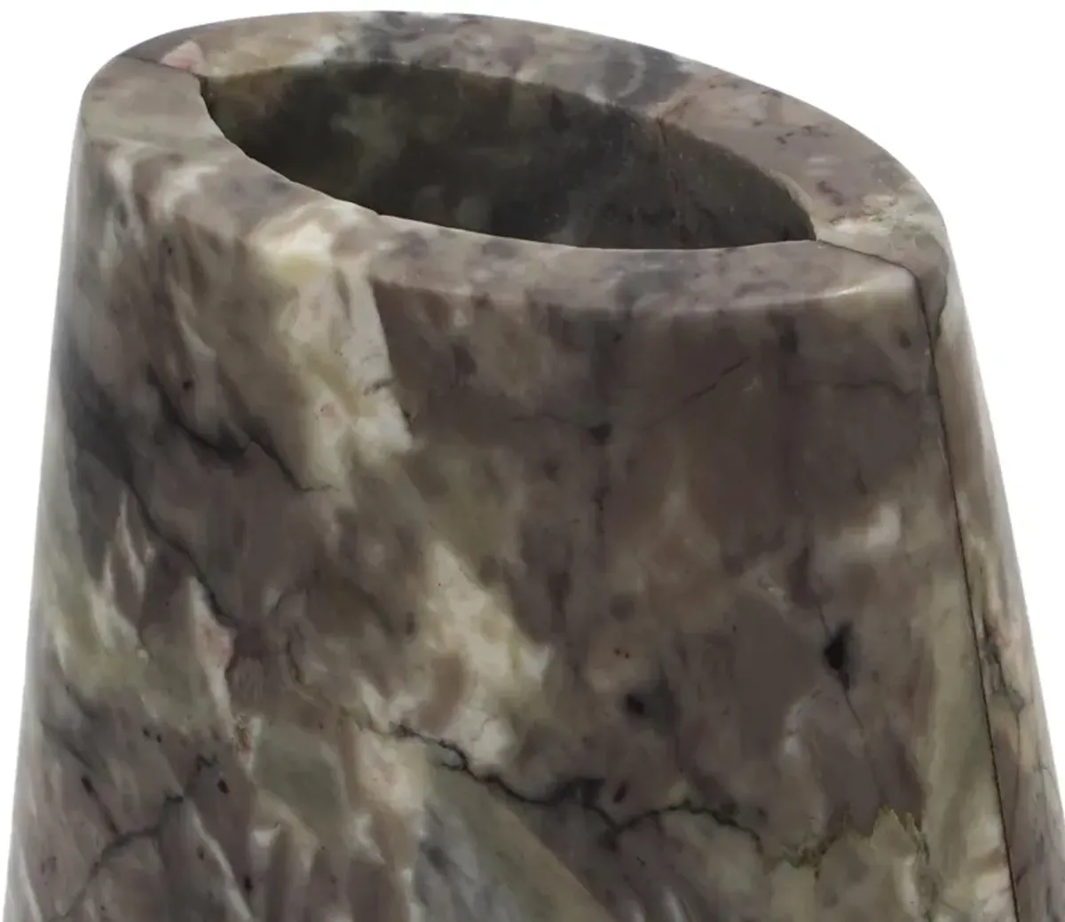 Samma Grey Marble Vase - Medium