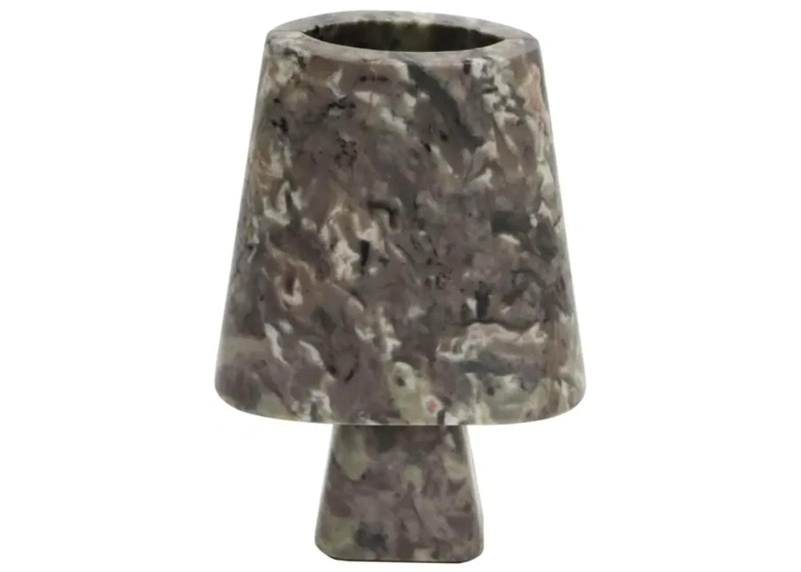 Samma Grey Marble Vase - Medium