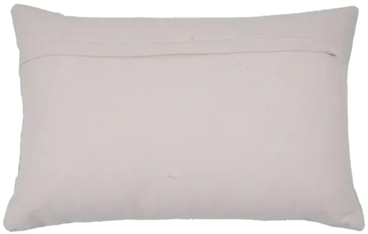 Destiny White Woven Cushion