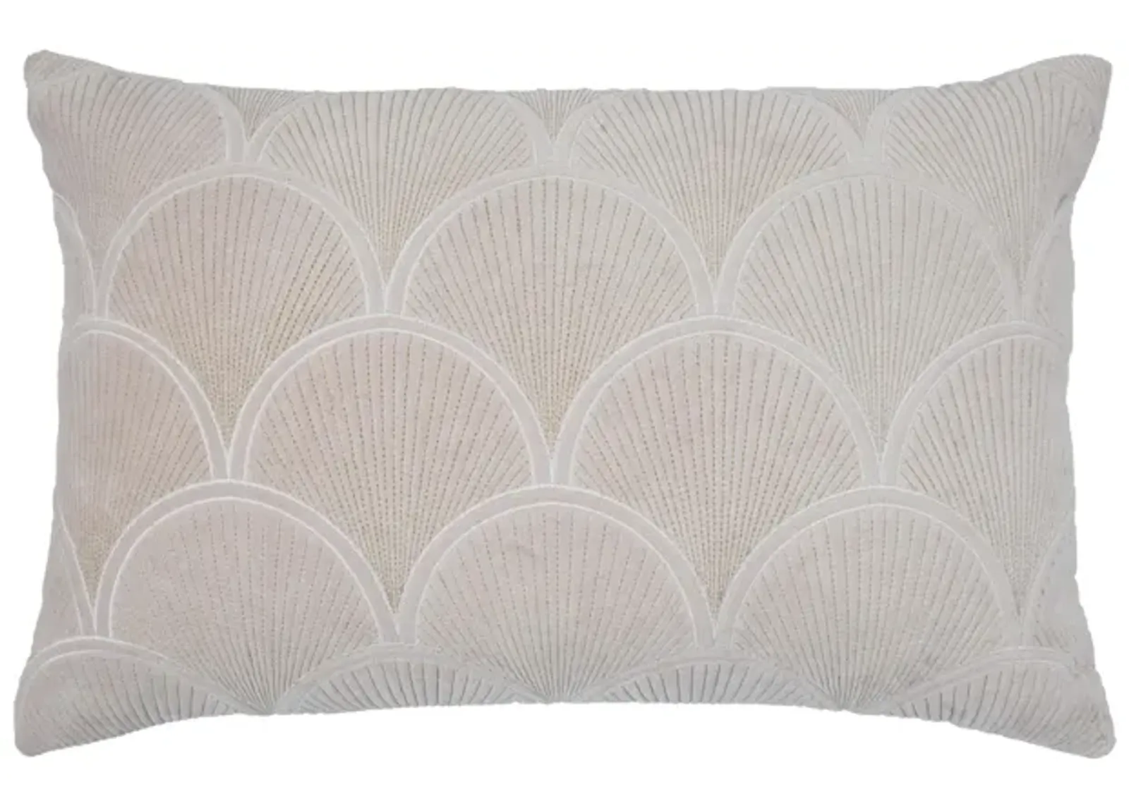 Destiny White Woven Cushion