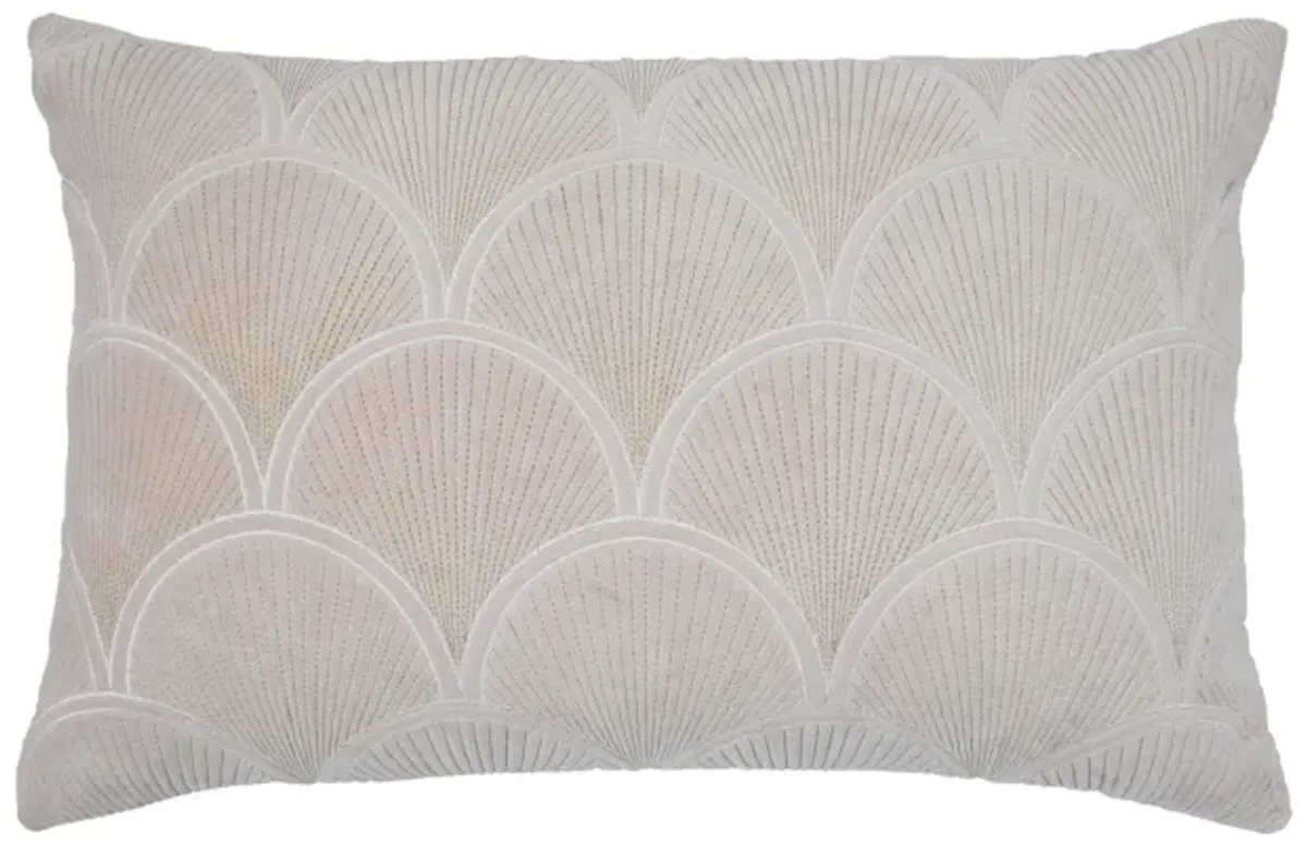 Destiny White Woven Cushion