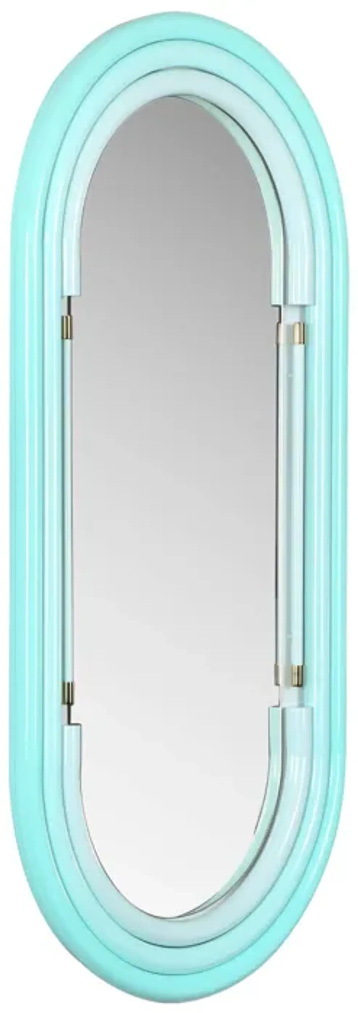 Neon Large Wall Mirror in Blue