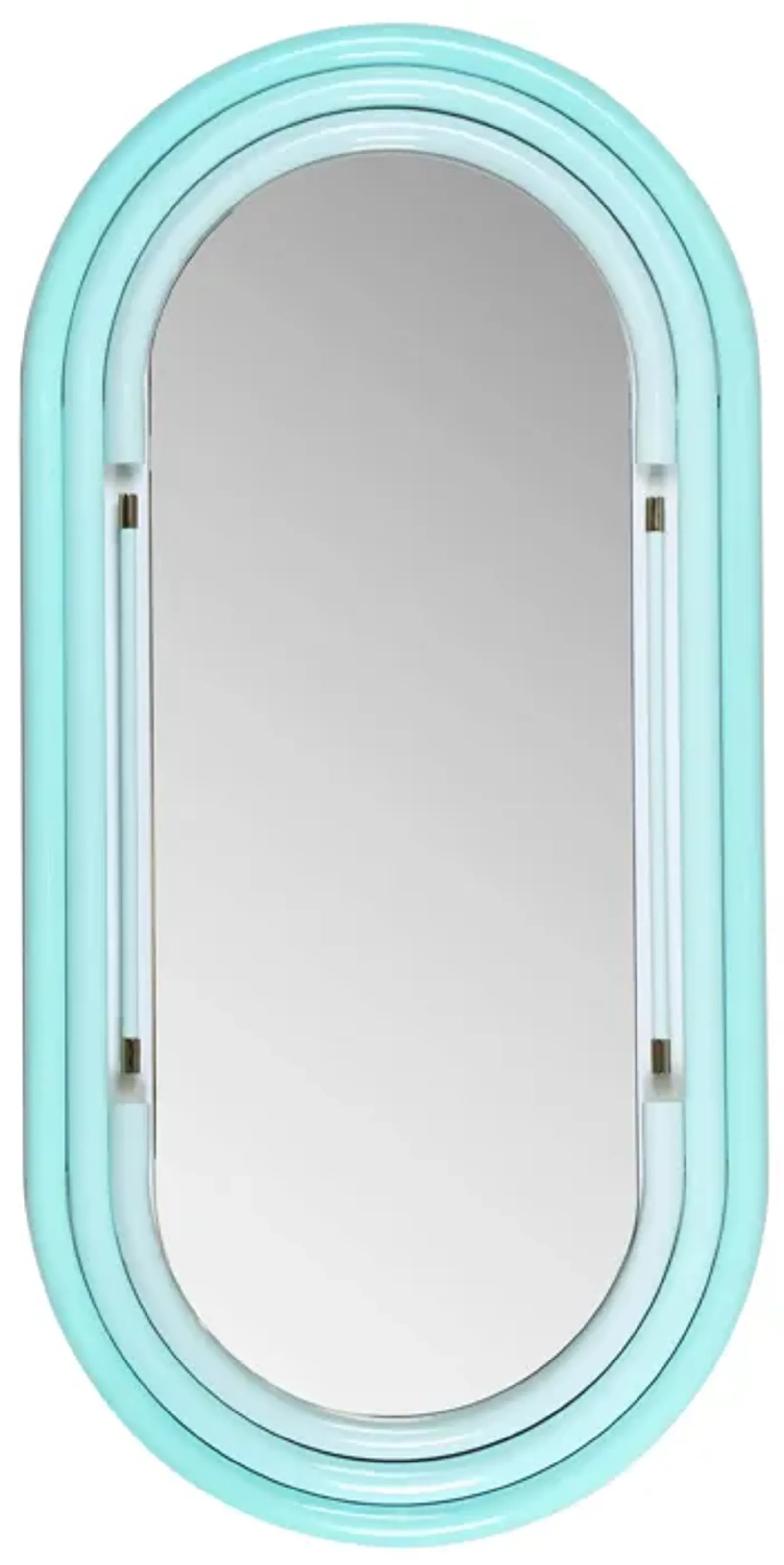 Neon Large Wall Mirror in Blue