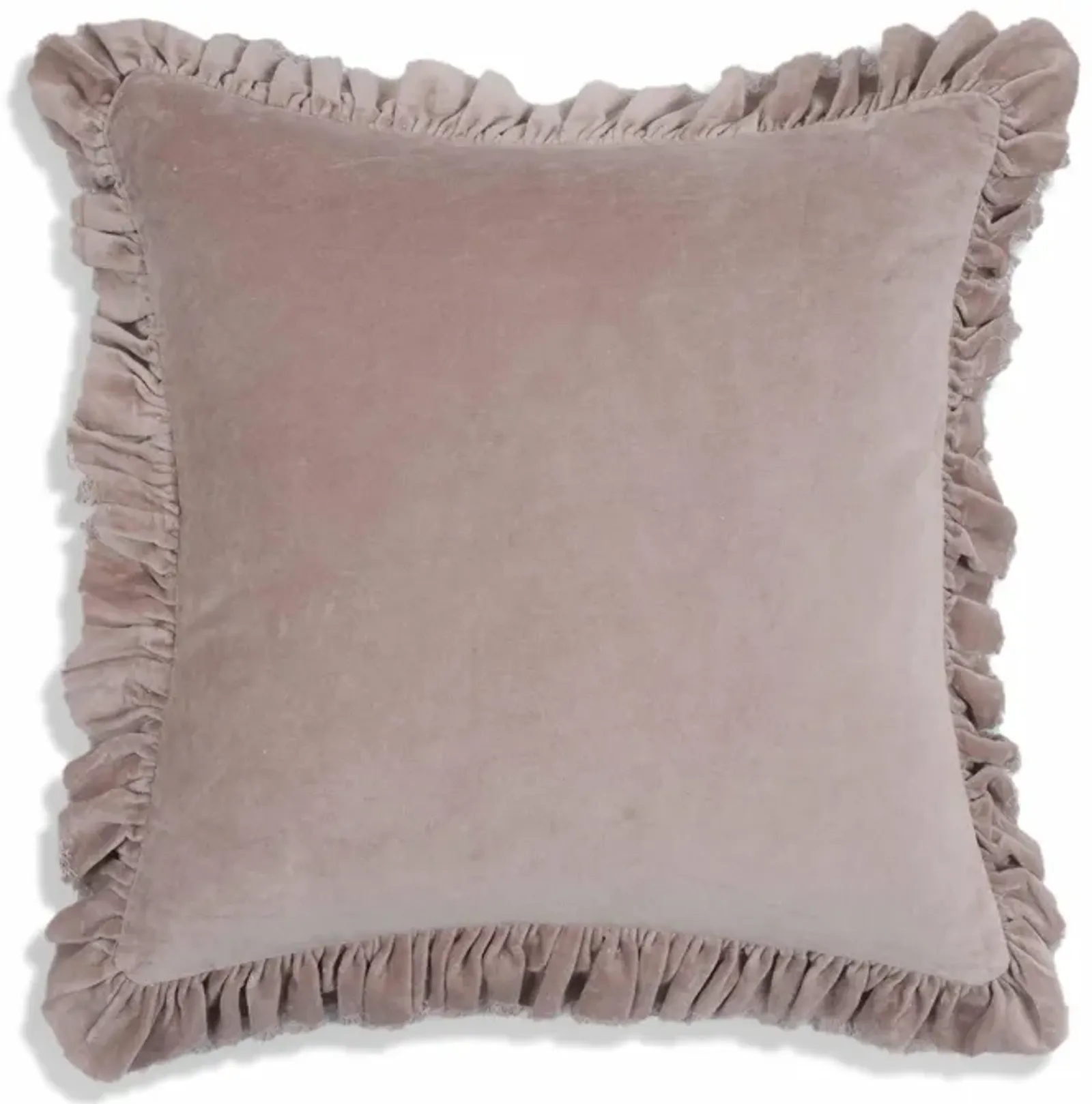 Alessia Distressed Pink Velvet Pillow