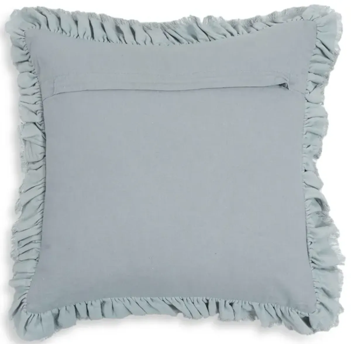 Alessia Distressed Blue Velvet Pillow