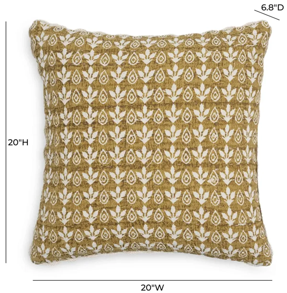 Harvest Printed Cotton 20 Inch Accent Cushion