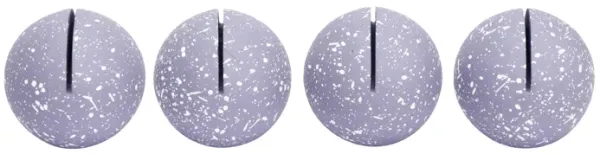 Gabby Speckled Purple Round Card Holder - Set of 4