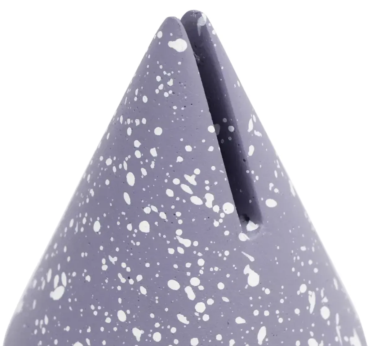 Gabby Speckled Purple Cone Card Holder - Set of 4