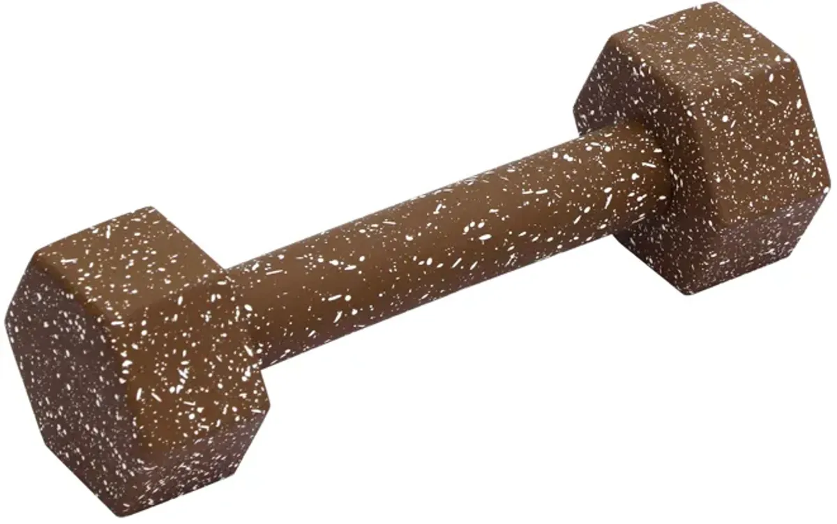 Gabby Speckled Brick Red Decorative Dumbbell