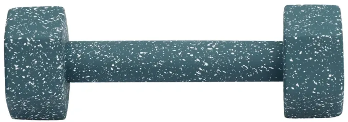 Gabby Speckled Blue Decorative Dumbbell