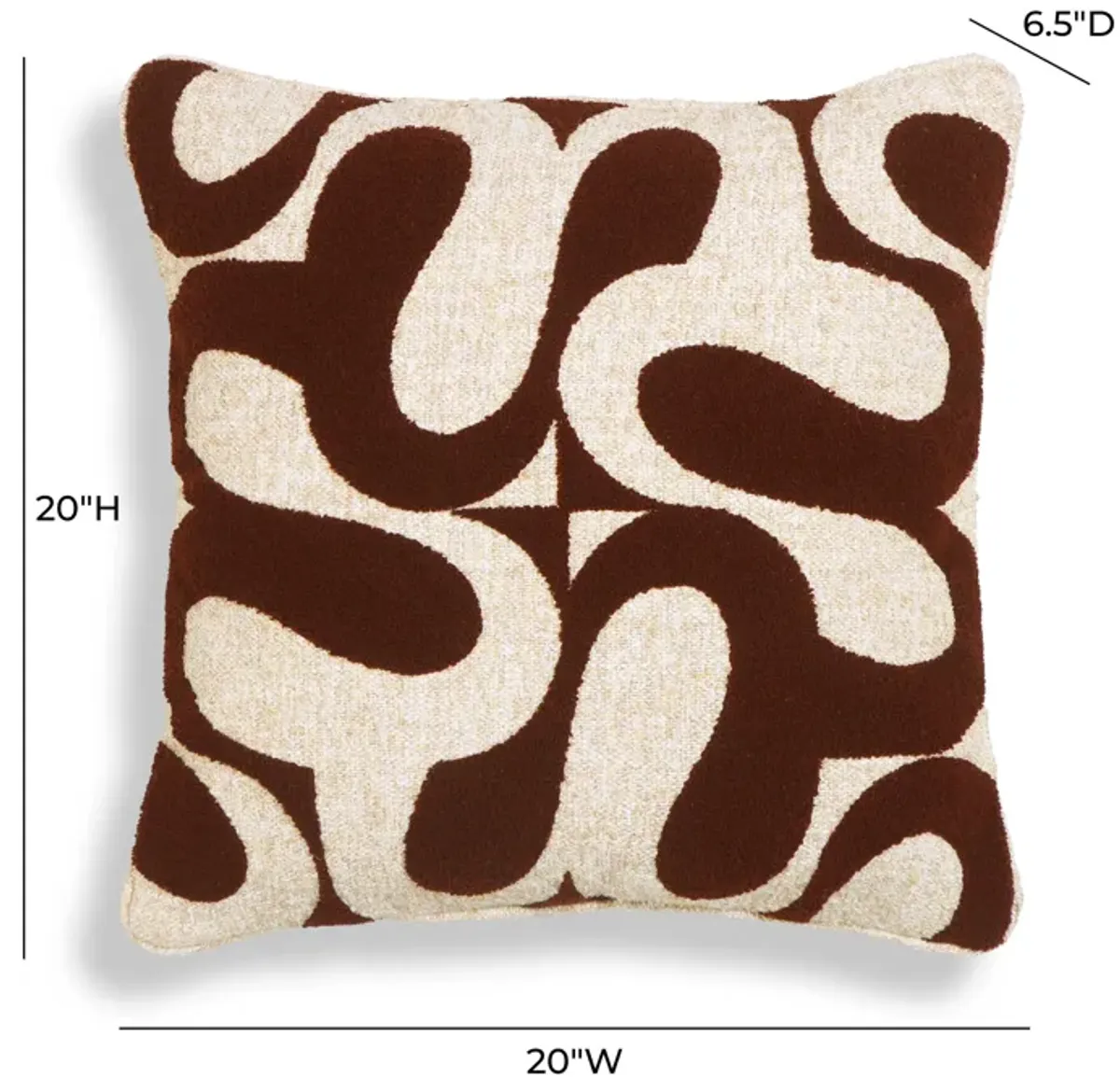 Bonney Chocolate Brown Boucle Accent Cushion