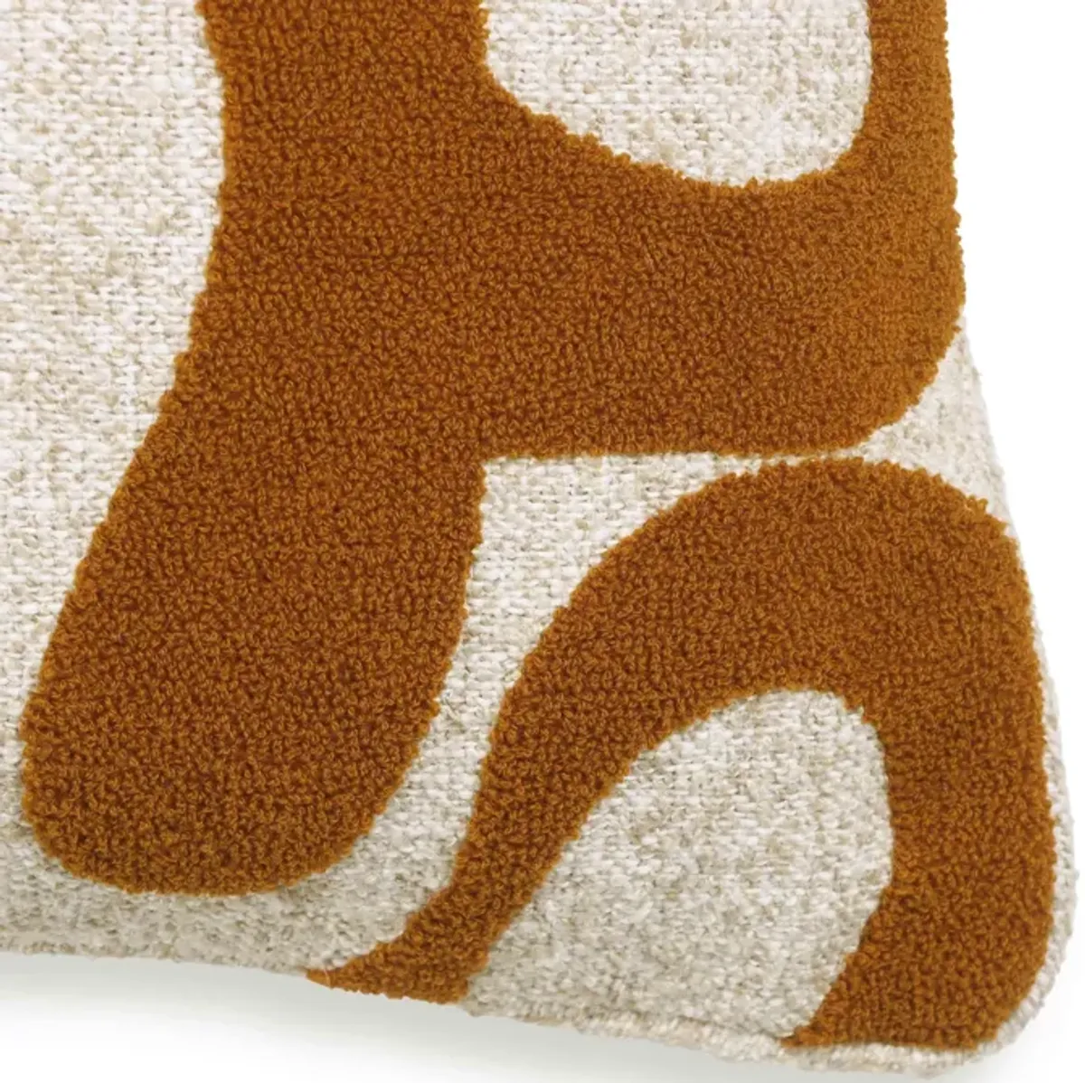 Bonney Rust Orange Boucle Accent Cushion