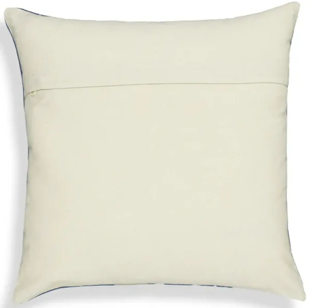 Indigo Triangles Cotton 20 inch Square Accent Pillow