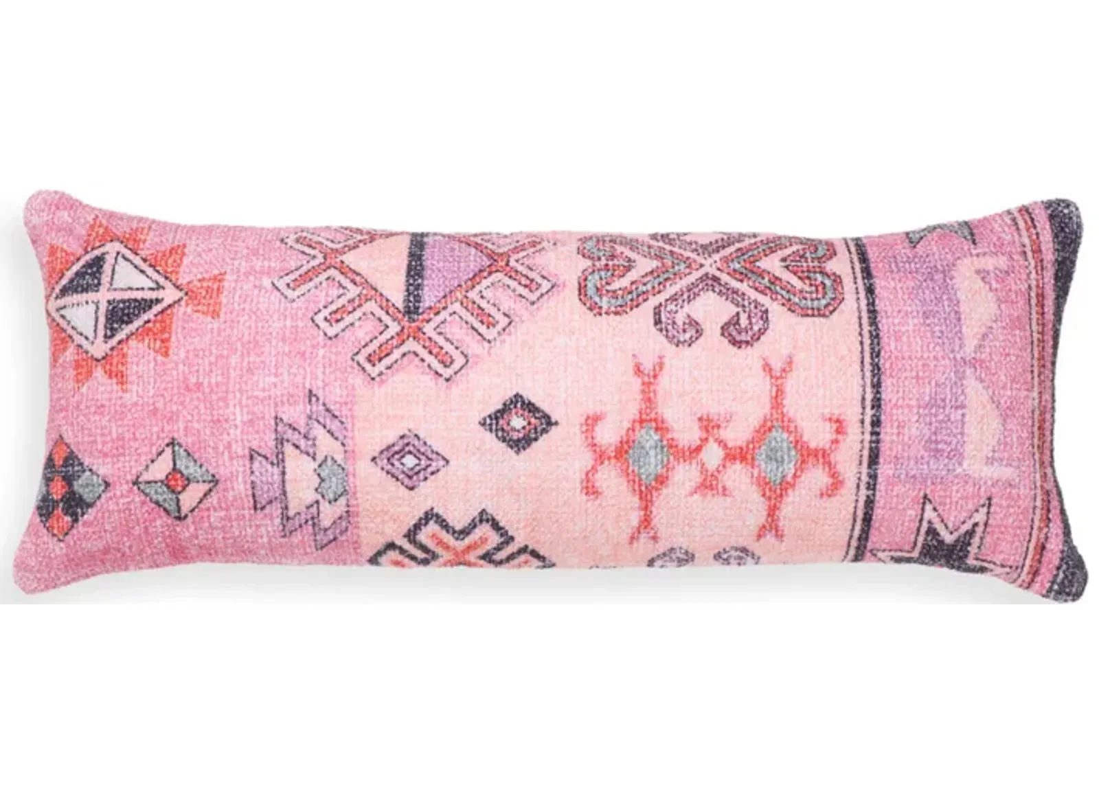 Persia Pink Cotton 27" x 10" Bolster Pillow