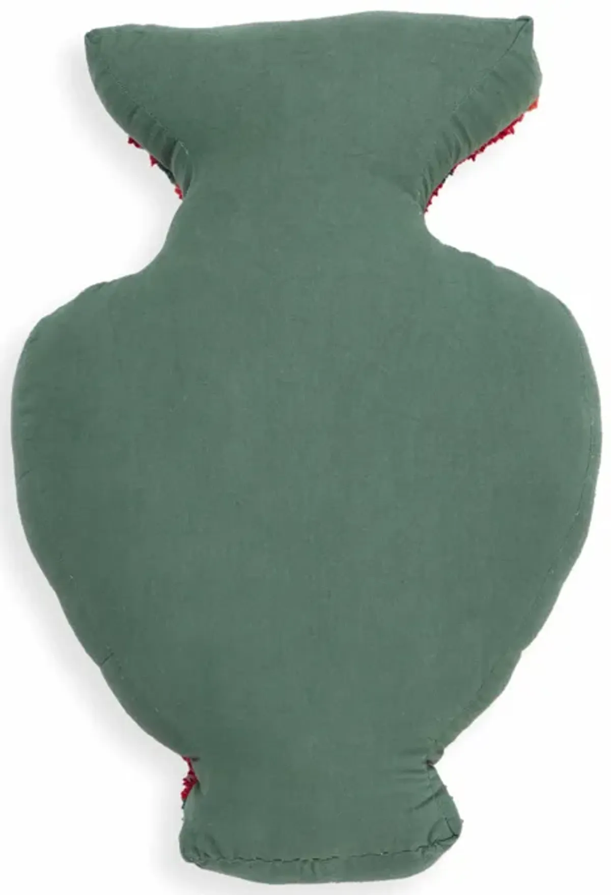 Amphorae Red Tufted Accent Pillow