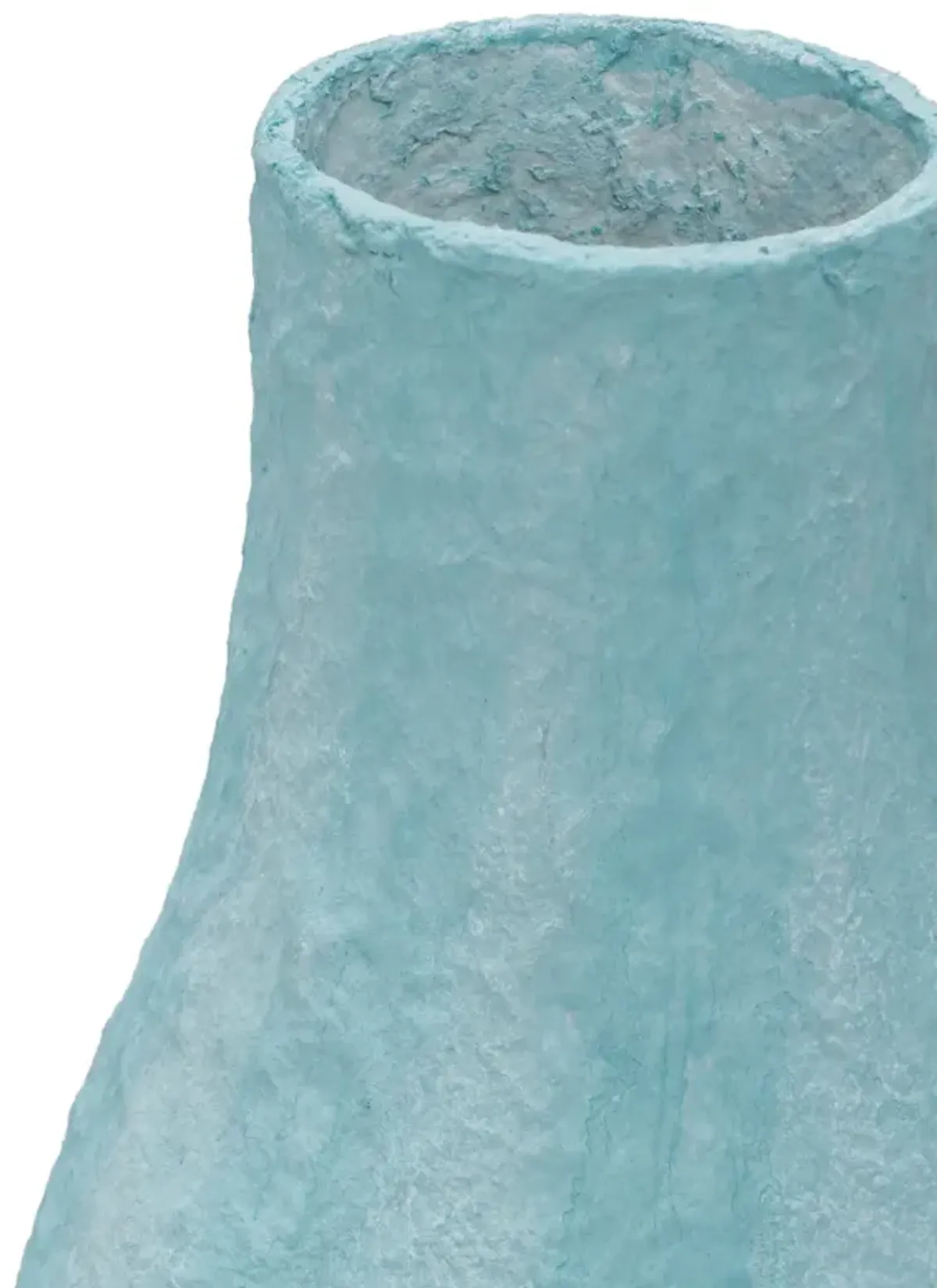 Cotton Mache Vase in Cloudy Blue