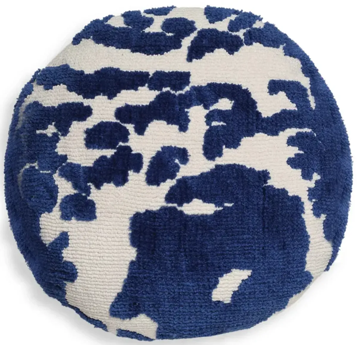 Coast Royal Blue Tufted 20" Round Pillow