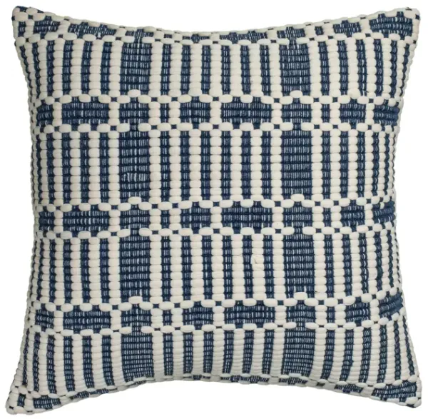 Maresh "Ocean" 20 inch  Square Woven Pillow (COVER)
