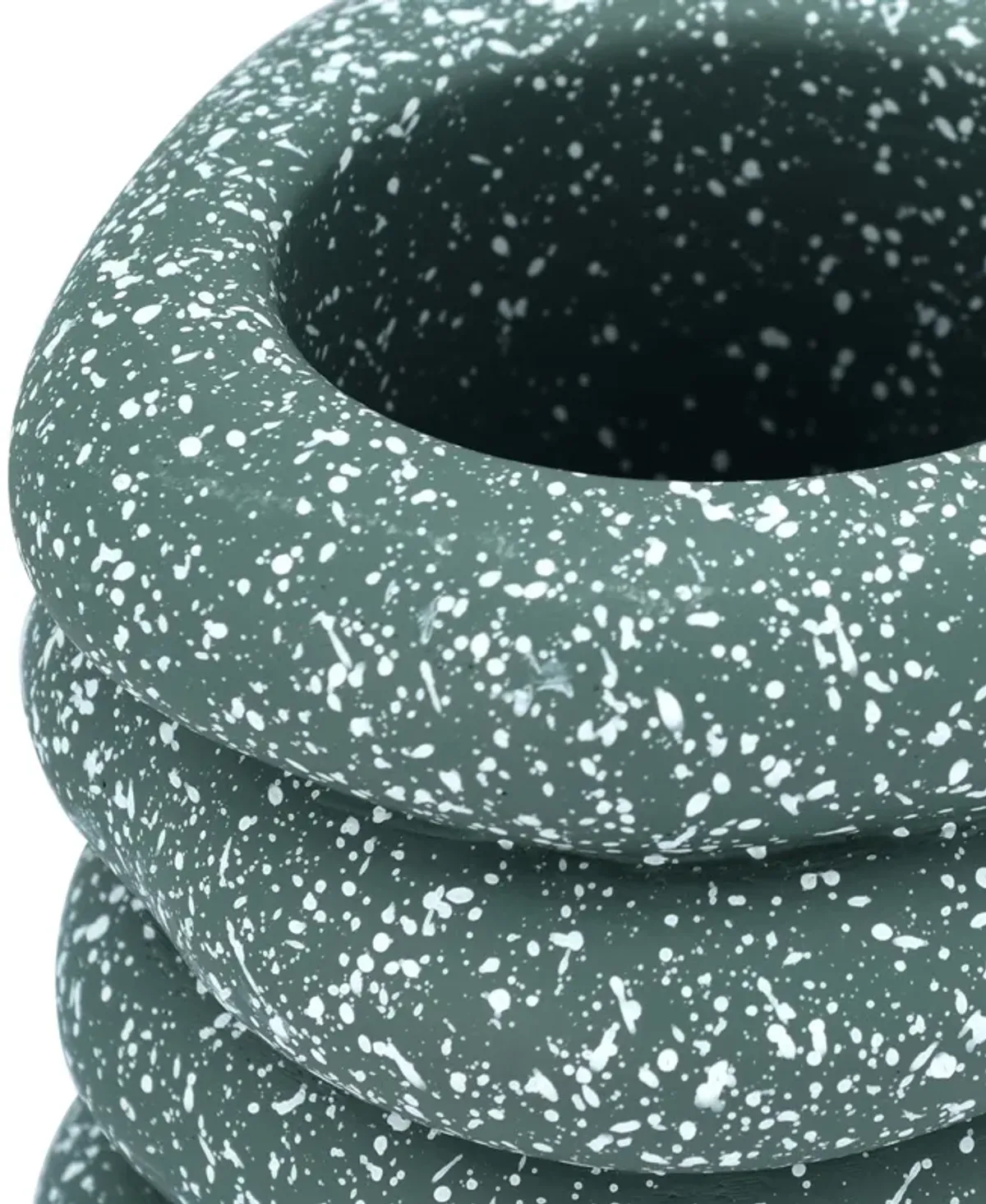 Gabby Speckled Green Cairn Vase