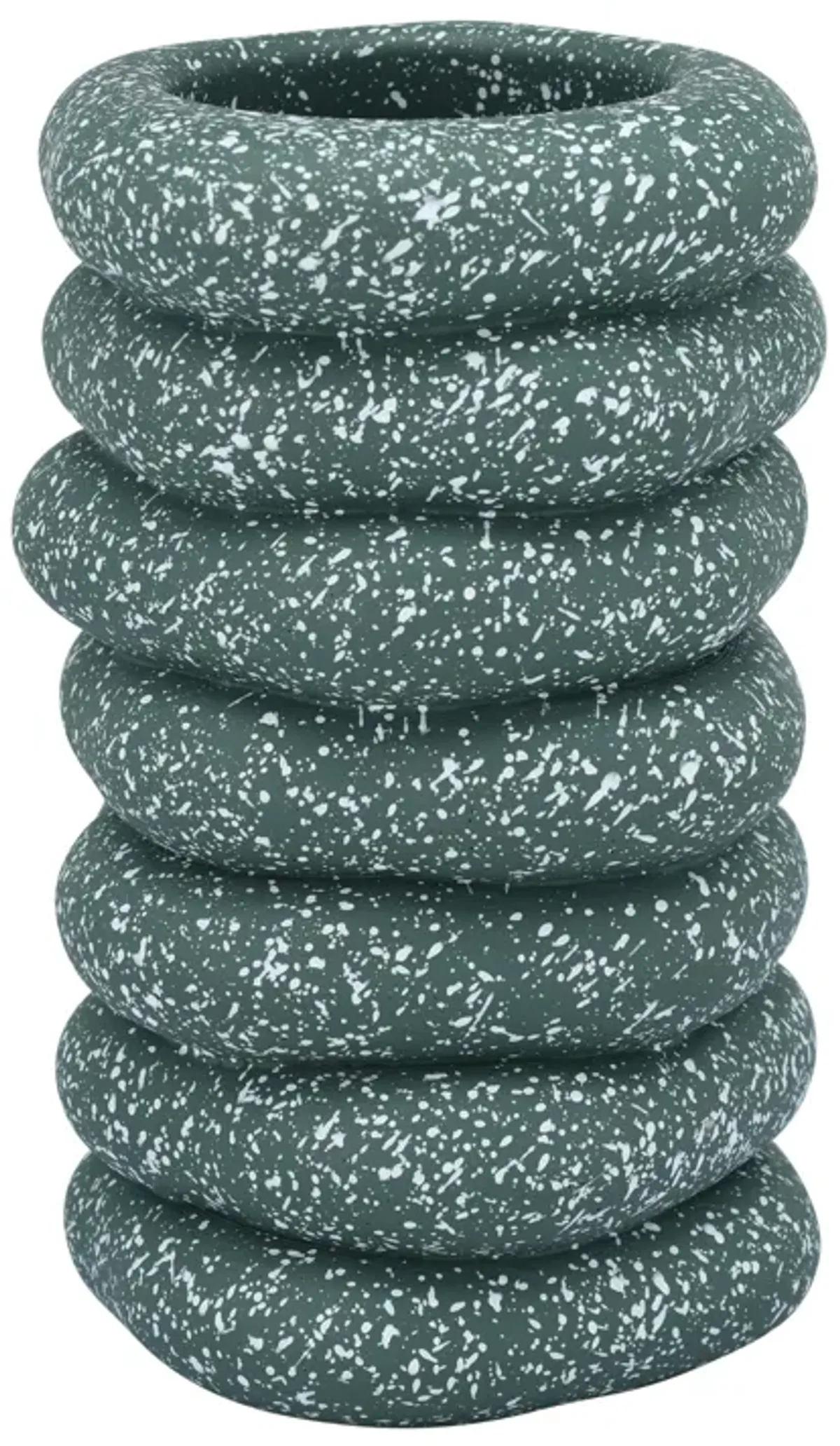 Gabby Speckled Green Cairn Vase