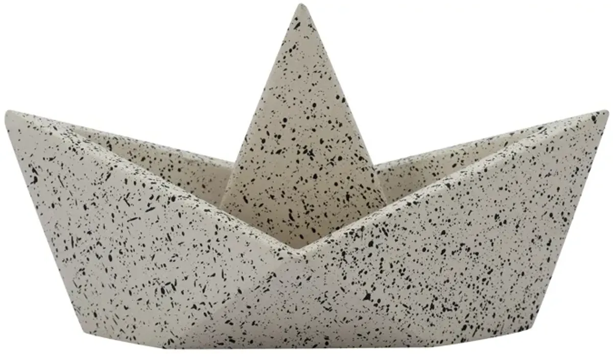 Gabby Speckled Cream Sailboat Catchall
