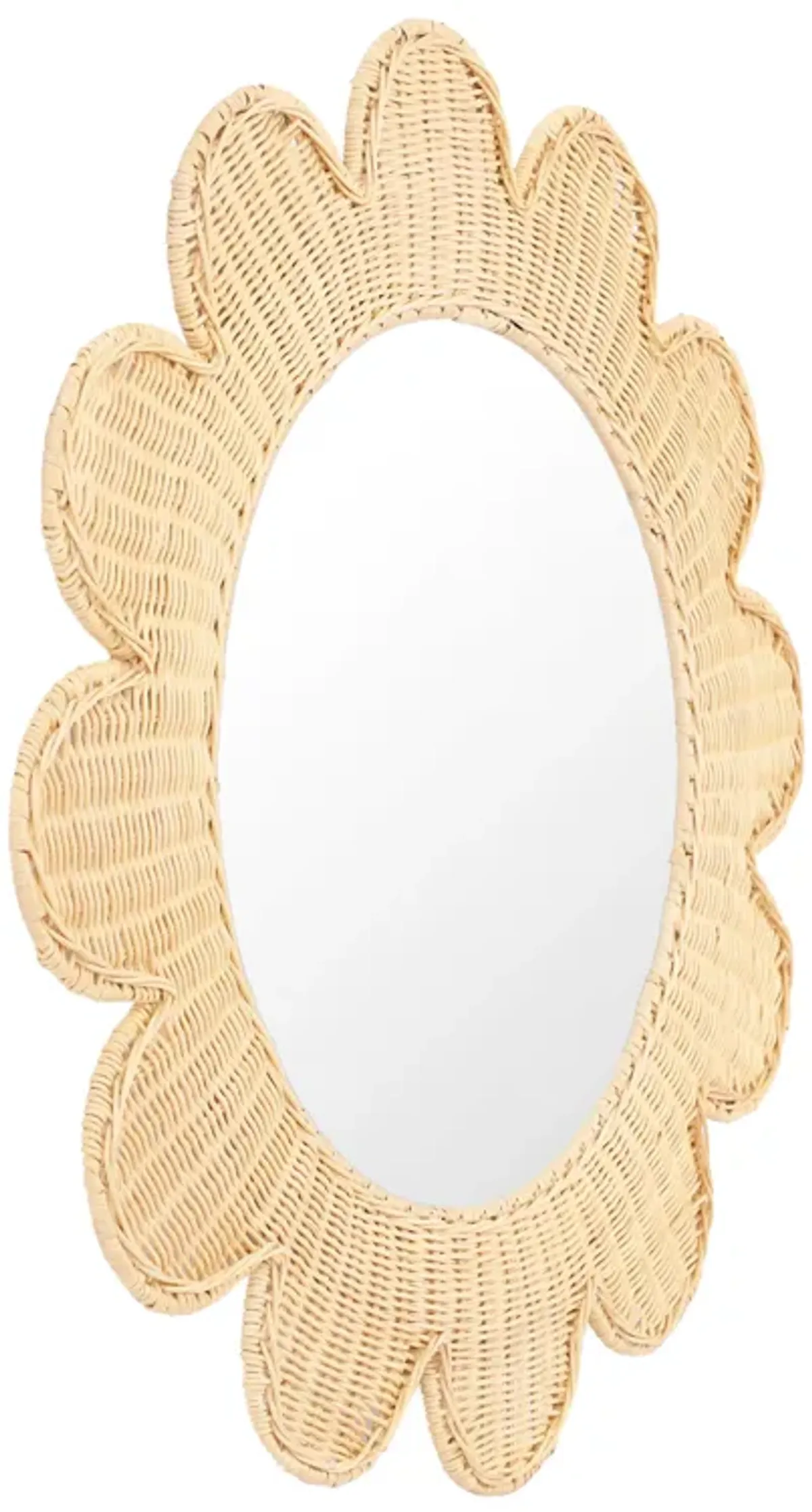 Coralie Natural Rattan Round Mirror
