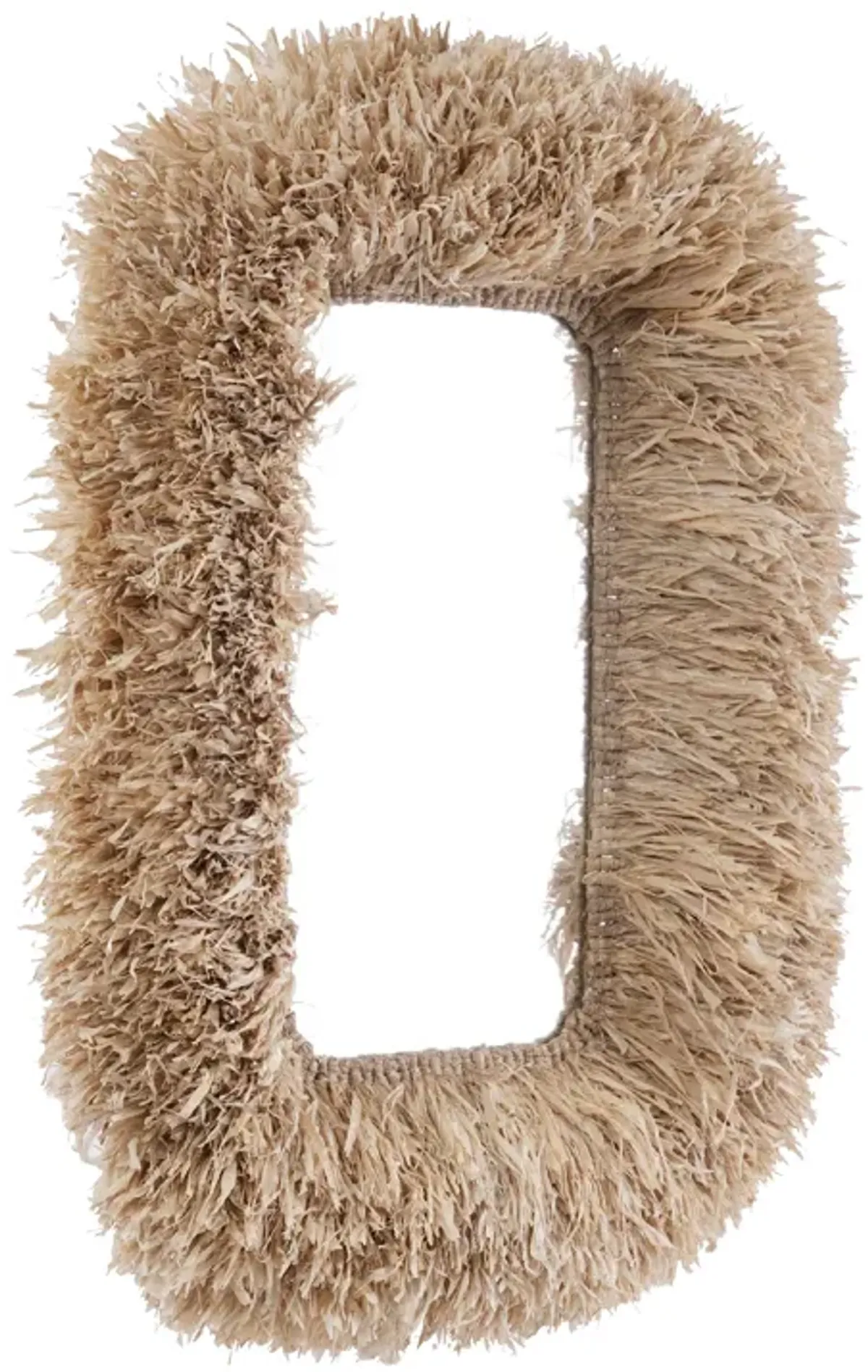 Palm Natural Sisal Rectangular Wall Mirror