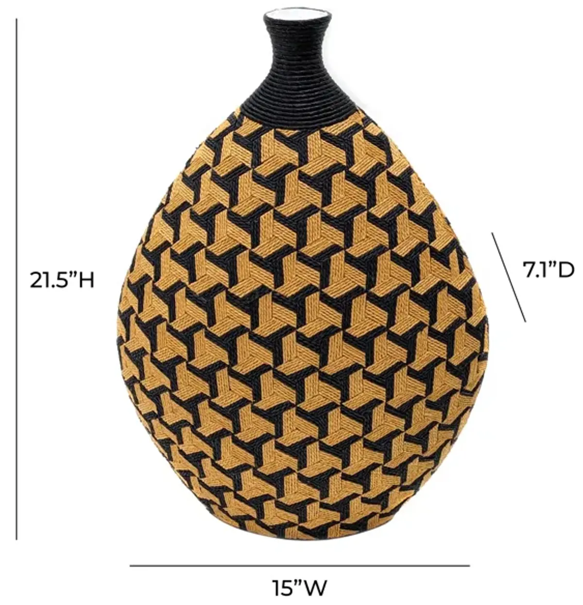 Jahia Geometric Vase