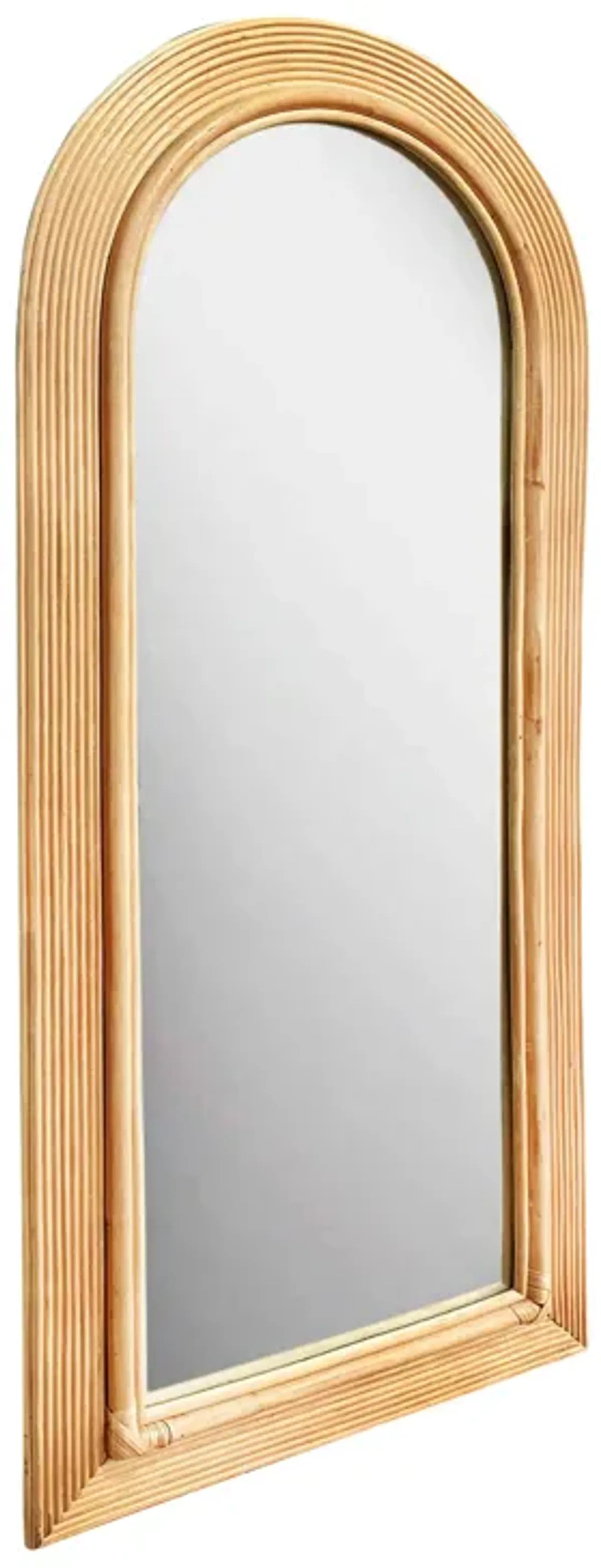 Tanya Natural Rattan 70 inch Floor Mirror