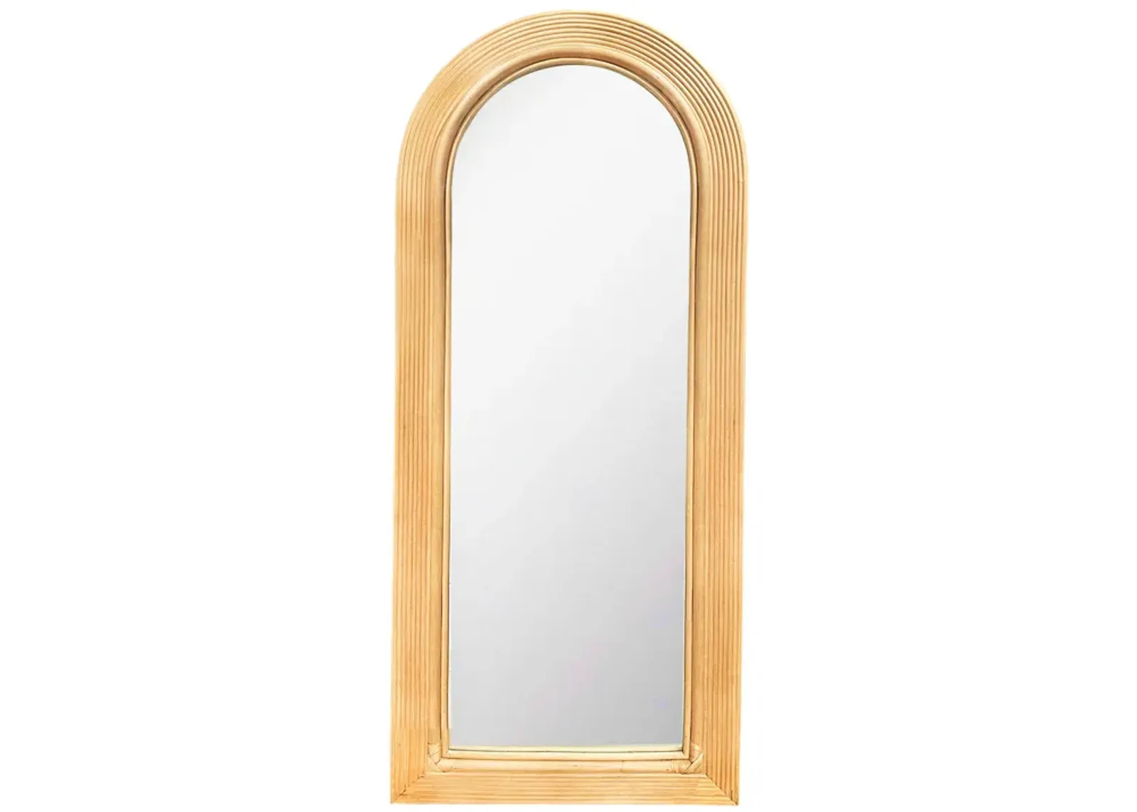 Tanya Natural Rattan 70" Floor Mirror