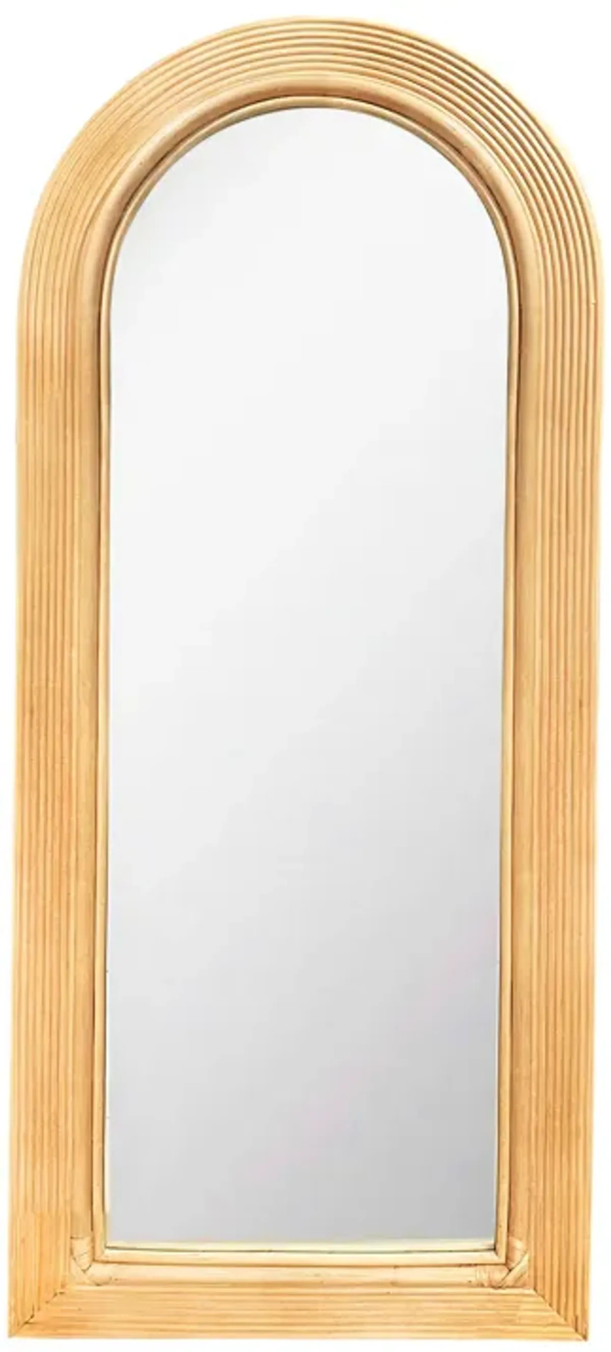 Tanya Natural Rattan 70 inch Floor Mirror