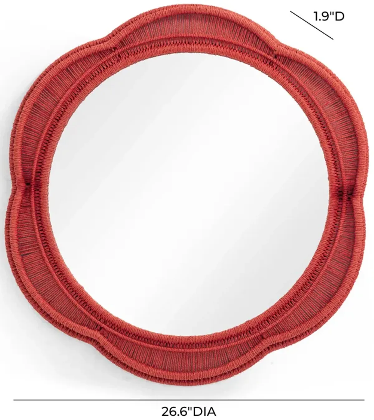 Zeva Red Wall Mirror