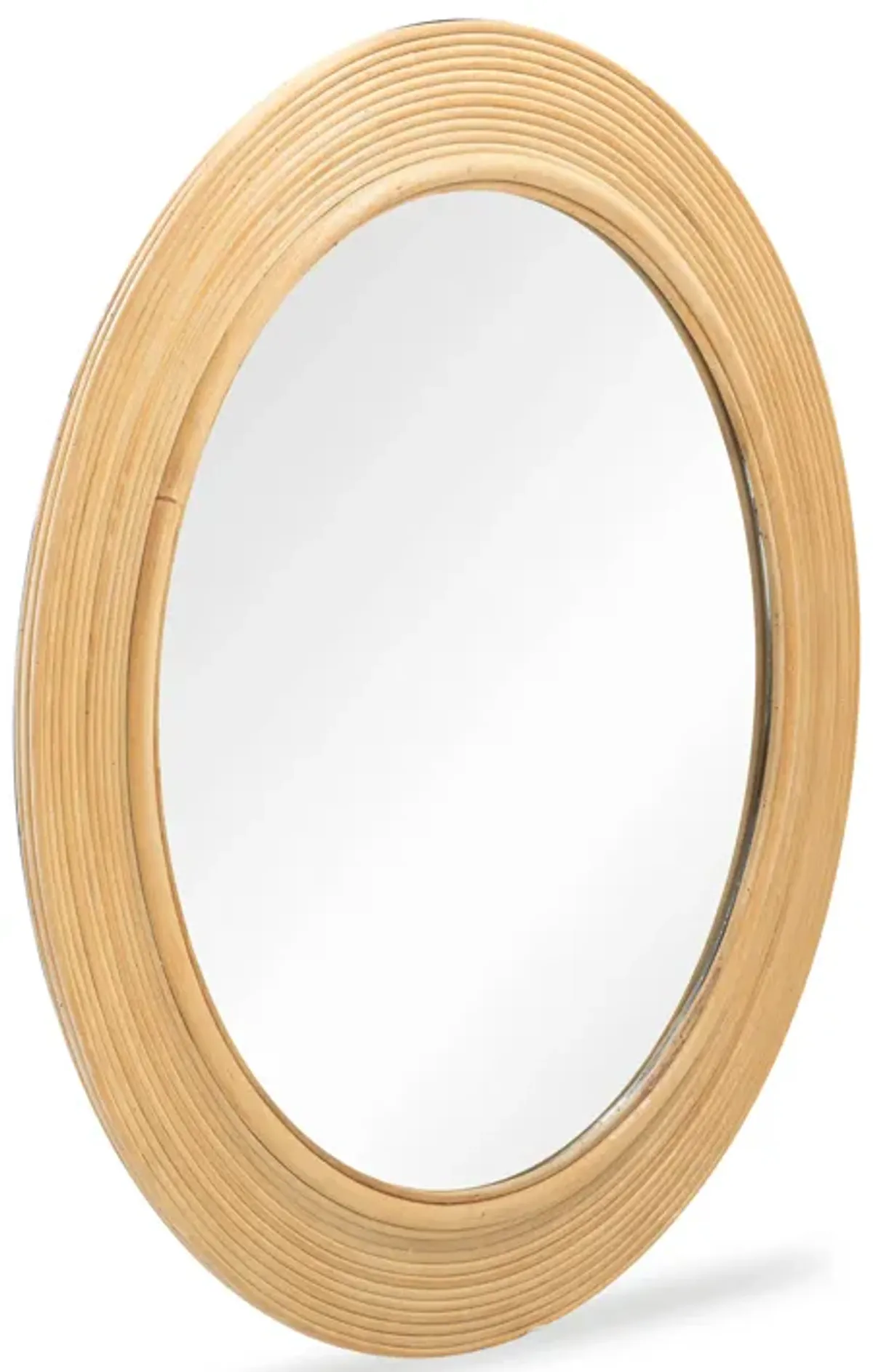 Tanya Natural Rattan Round Wall Mirror