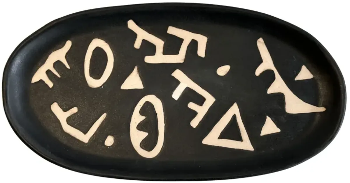 Ceramic Runes Catchall Dish