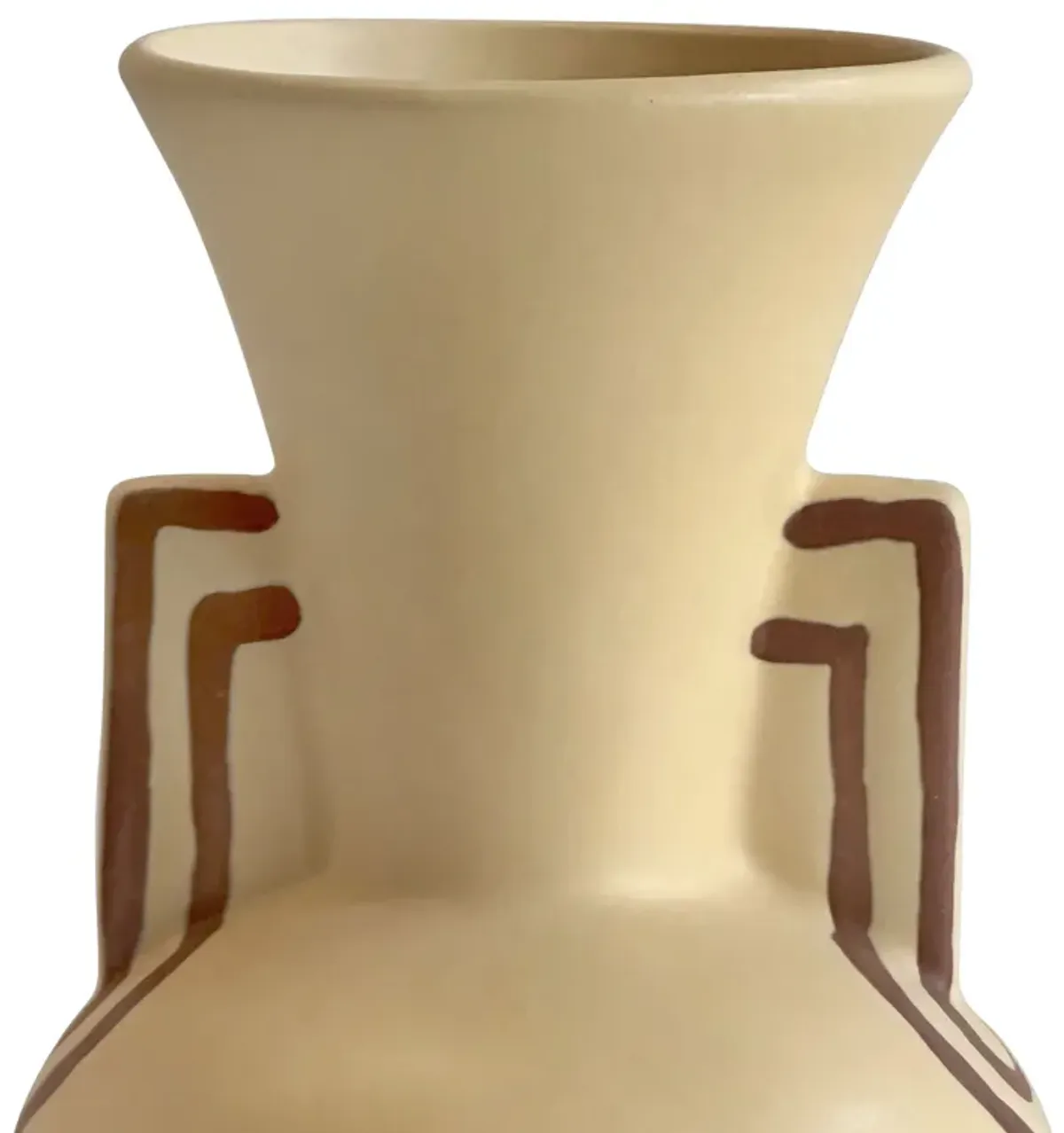 Ceramic Line Art Trumpeter Vase